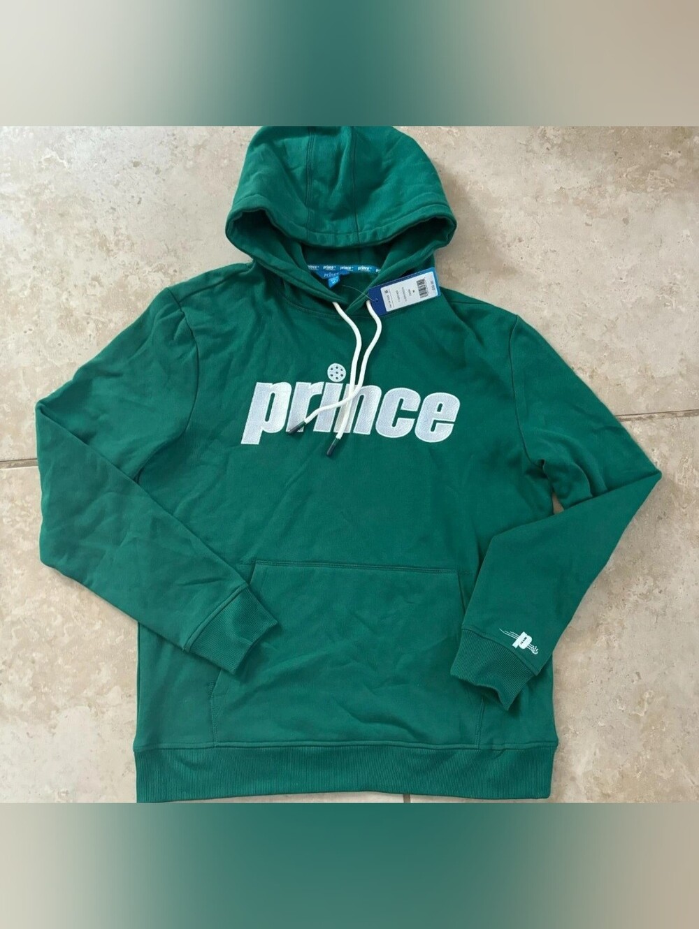 prince pickleball hoodie evergreen mens size m medium green sweater
